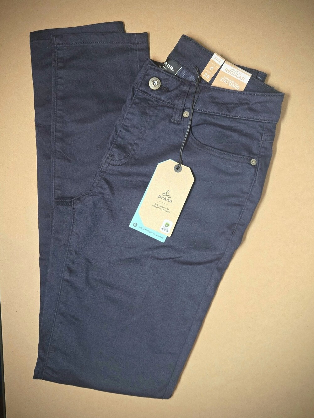 NEW Women's Size 0 prAna Kayla High Rise Jeans Indie Blue - 32 Inseam 25"W